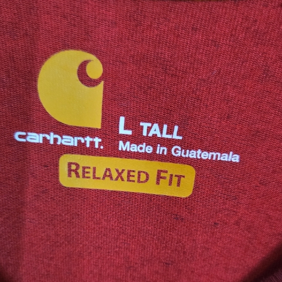 Carhartt Force Red Relaxed Fit Pocket Long Sleeve Shirt - Picture 2 of 5